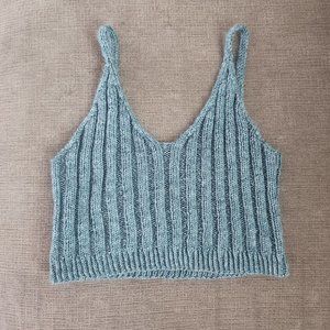Knitted  crop tank top